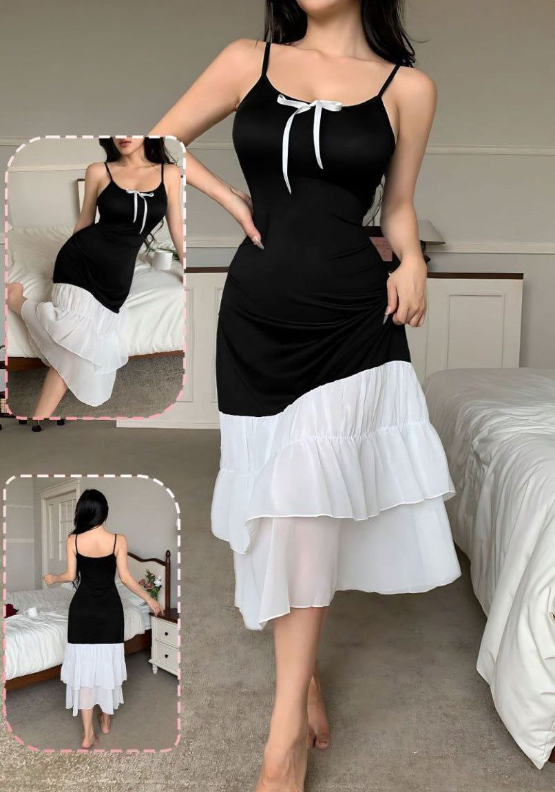 Loungewear Dress With Chic White