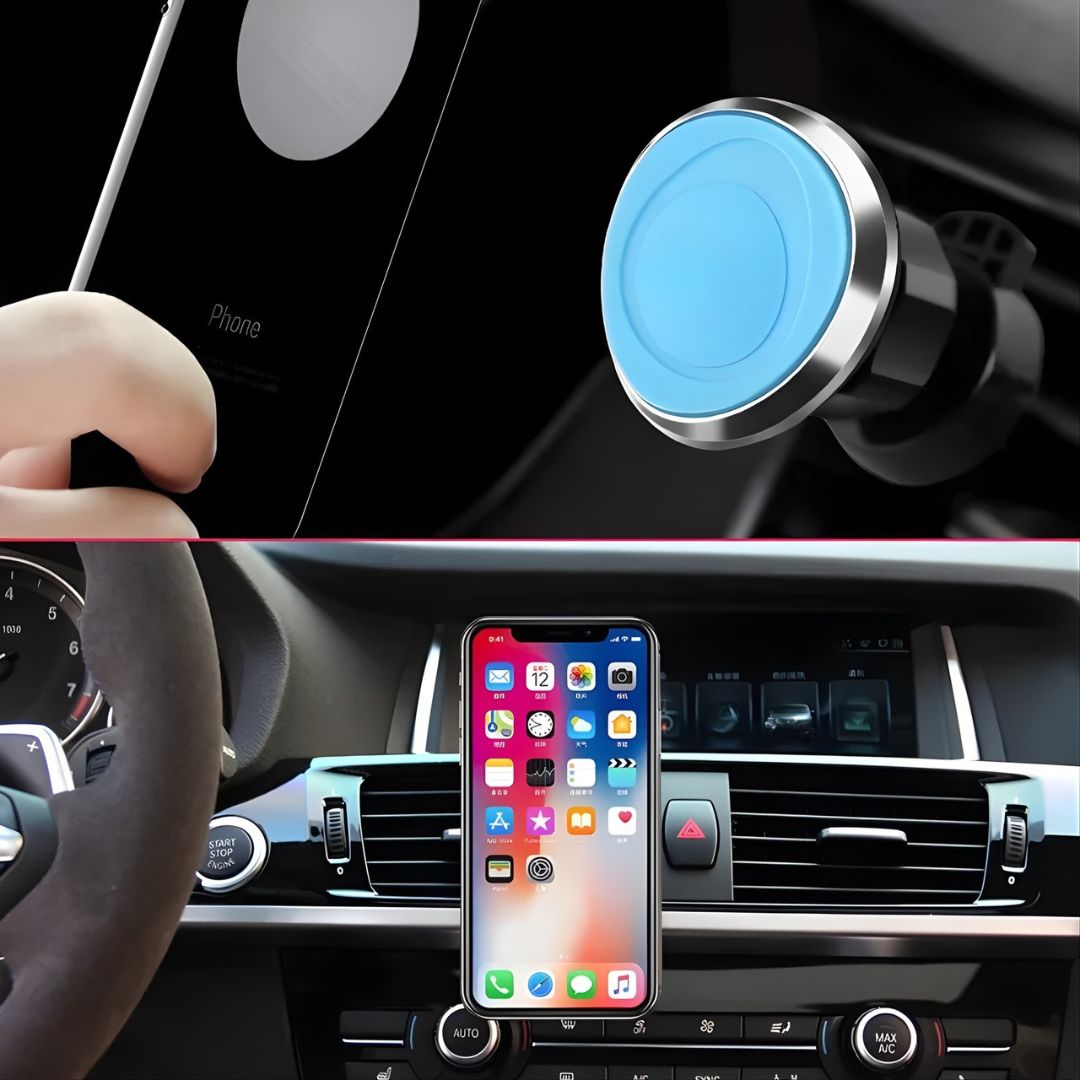 حامل موبايل  مغناطيسي  لمخرج المكيف - أسود