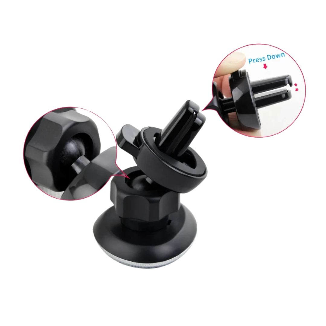 حامل موبايل  مغناطيسي  لمخرج المكيف - أسود